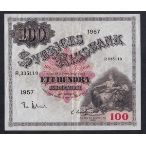 Švédsko, 100 korun, 1957, XF