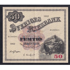 Sweden, 50 Kronor, 1962, XF