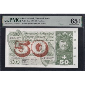 Switzerland, 50 Franken, 1973, Gem UNC 65 EPQ
