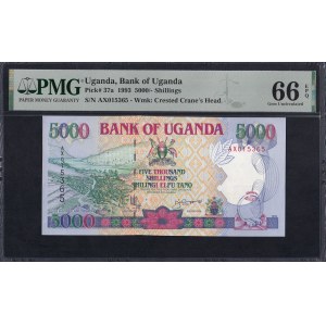 Uganda, 5000 Shillings, 1993, Gem UNC 66 EPQ