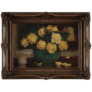 Alfons KARPIŃSKI (1875–1961), Still Life—Yellow Roses
