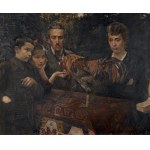 Bolesław BARBACKI (1891–1941), Family Portrait with a Rooster (1917)