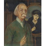 Wlastimil HOFMAN (1881-1970), « Autoportrait avec le portrait de son épouse » (1964)