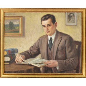 Władysław UKLEJA (1900–1978), Self-Portrait with a Print by Wyczół (1930)