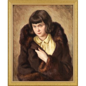 Władysław UKLEJA (1900-1978), Donna in pelliccia (1931)