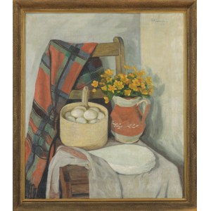 Wiktor GUTOWSKI (1894-1971), « Nature morte au foulard de Cracovie » (1927)