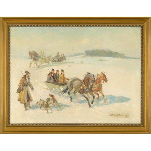 Roman BREITENWALD (1911-1985), « Sortie de chasse »