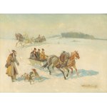 Roman BREITENWALD (1911-1985), « Sortie de chasse »