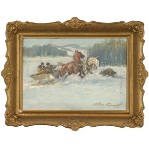 Roman BREITENWALD (1911–1985), Wild Boar Hunt