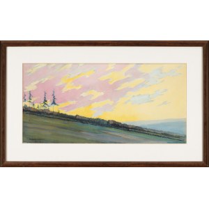 Tadeusz WAŚKOWSKI (1883–1966), Landscape at Sunset