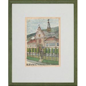 NIKIFOR Krynicki (1895-1968), « Un ecclésiastique devant l'église »