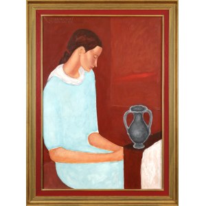 Roman ZAKRZEWSKI (1955–2014), Portrait of a Woman with an Amphora (1991)