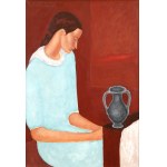 Roman ZAKRZEWSKI (1955–2014), Portrait of a Woman with an Amphora (1991)