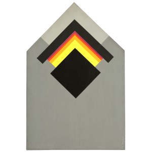 Jan PAMUŁA (1944–2022), Composition with Black (1980) from the Twin Compositions series