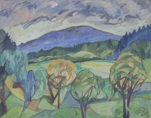Irena STANKIEWICZ-SKOCZOWA (1910-?), Pejzaż podgórski