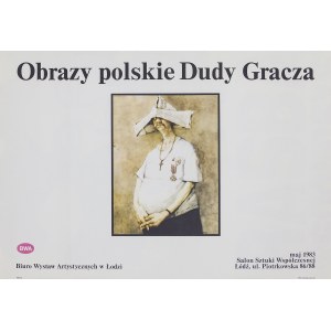 Bogusław BALICKI (ur. 1937) – projektant, Plakat do wystawy Jerzego Dudy-Gracza w BWA w Łodzi w 1995 r.
