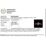 Ring with a 1.09 ct FANCY BROWN natural diamond - IGI Certificate