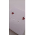 14K gold earrings with vivid red rubies totaling 2.00 ct and diamonds | Handcrafted in Italy
