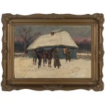 Jerzy Kossak (1886 Kraków - 1955 tamże), Ułani pod okienkiem, 1926 r.