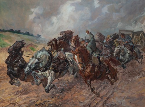 Stanisław Batowski-Kaczor (1866 Lwów - 1946 tamże), Epizod z wojny polsko-bolszewickiej, 1921 r.