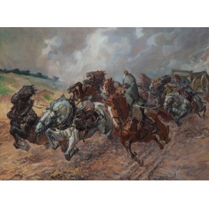 Stanisław Batowski-Kaczor (1866 Lviv – 1946, ibid.), An Episode from the Polish-Bolshevik War, 1921