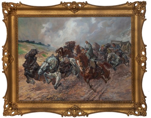 Stanisław Batowski-Kaczor (1866 Lwów - 1946 tamże), Epizod z wojny polsko-bolszewickiej, 1921 r.