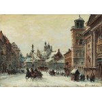 Władysław Chmieliński (1911 Warszawa - 1979 tamże), Widok na Plac Zamkowy