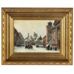 Władysław Chmieliński (1911 Varsavia - 1979 ibidem), Veduta di Piazza del Castello