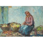 Erno Erb (1890 Lwów - 1943 tamże), Kobieta na targu warzywnym