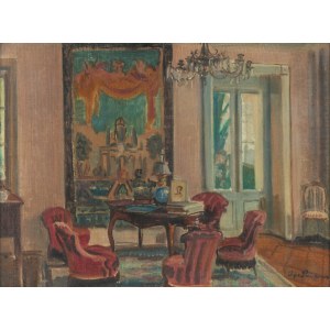 Ignacy Pieńkowski (1877, Dołubów – 1948, Kraków), In the Living Room