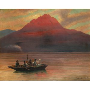 Eugen Friedrich Windmüller (1842–1927, Düsseldorf), View of Lake Thun