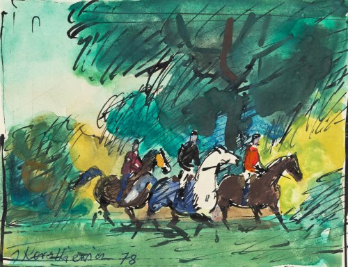 Józef Korolkiewicz (1902 -1988), Spacer konny, 1978 r.