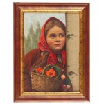 Konstanty Shevchenko (1910, Warsaw–1991, ibid.), Girl with a Basket of Flowers