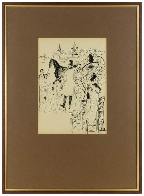 Antoni Uniechowski (1903 Wilno-1976 Warszawa), Scena rodzajowa, 1973 r.
