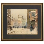 Franciszek Sunderland (1 poł. XX w.), Widok na stary Rynek w Warszawie