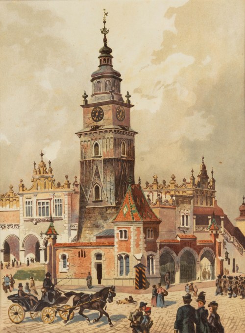 Stanisław Tondos (1854-1917), Wieża byłego ratusza miejskiego, 1886 r.