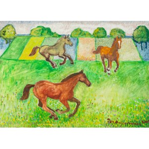 Jan Aniserowicz (1929–2007), Horses, 2005
