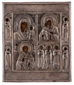 Ikona czteropolowa, Moskwa, XIX/XX w.