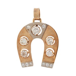 Horseshoe-shaped pendant, contemporary