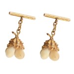 Cufflinks, mid-20th century