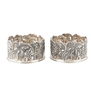 Pair of wine coasters, Italy, ARDA, second half of the 20th century