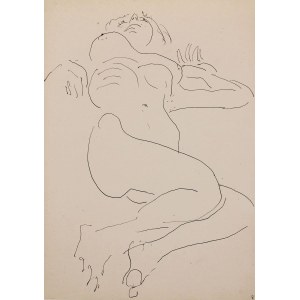 Jerzy PANEK, „Auf dem Rücken liegender weiblicher Akt“, 1969