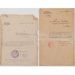 TWO AWARDS OF THE MEDAL MARKING THE DECADE OF REGAINED INDEPENDENCE, 1929