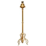 KEROSENE LAMP, Russia, St. Petersburg, August Krumbjugel, late 19th century