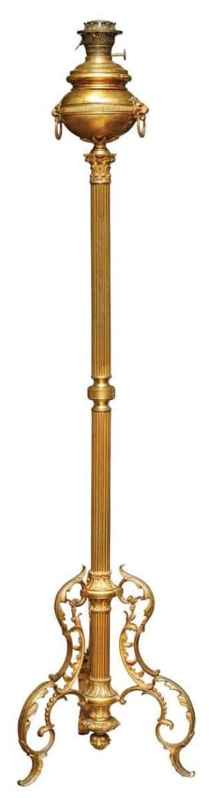 LAMPA NAFTOWA, Rosja, Petersburg, August Krumbjugel, k. XIX w.