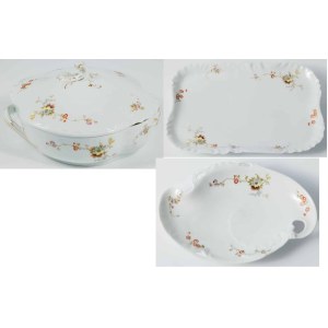 ESSGESCHIRR-SET, Russland, Kusnezow, Duljewo, um 1890
