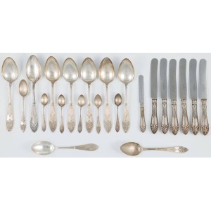 CUTLERY SET, Poland, Warsaw, Josek Berk Gotlib, Jan Placek, ca. 1900