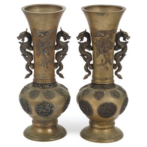 COPPIA DI VASI, Cina, XIX / XX secolo