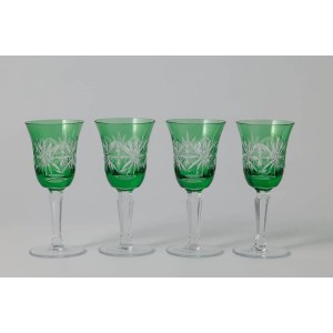 FOUR GLASSES, first half of the 20th century