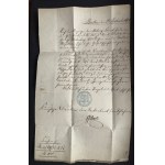 LETTER—1873, WROCŁAW–BRALIN—LAND EXPROPRIATION FOR RAILROAD CONSTRUCTION
